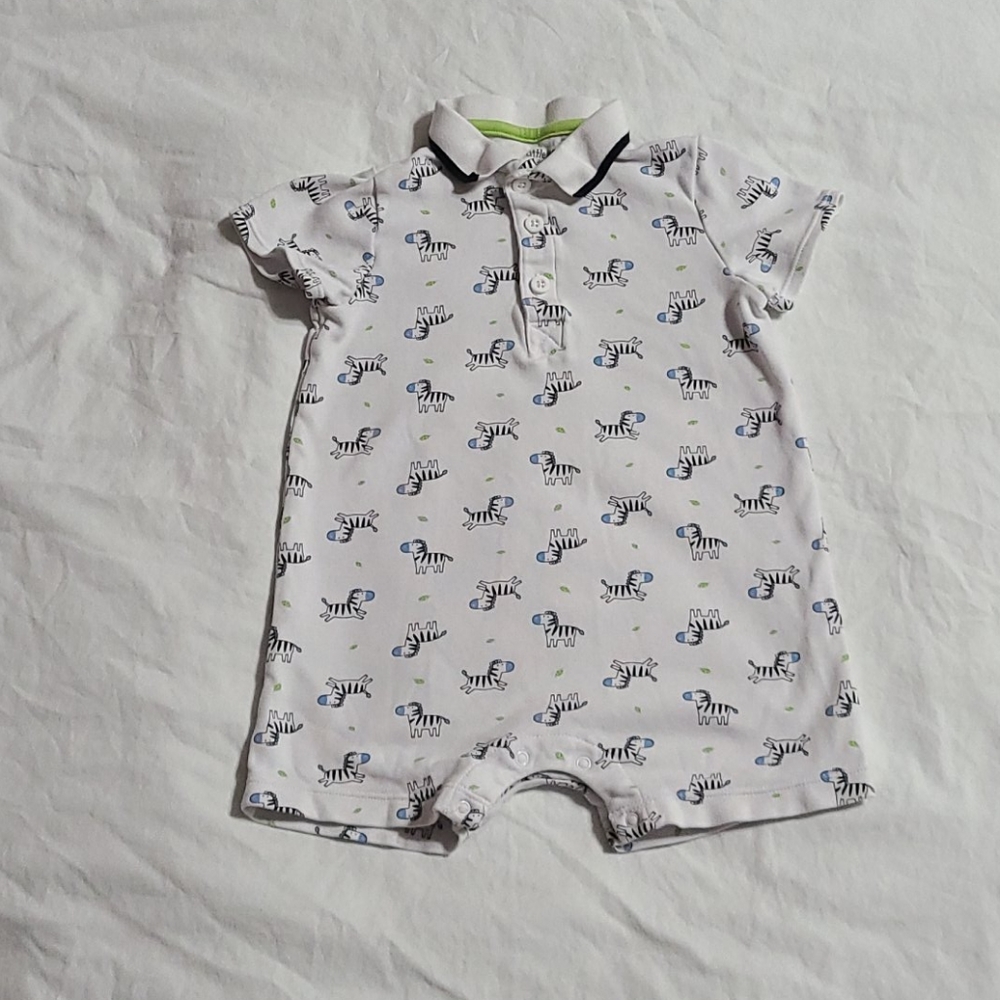 Little Me Zebra Romper, 24 mos